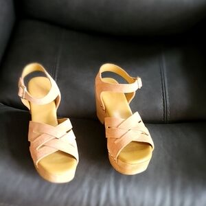 Women's Tan KORK Platform Sandals